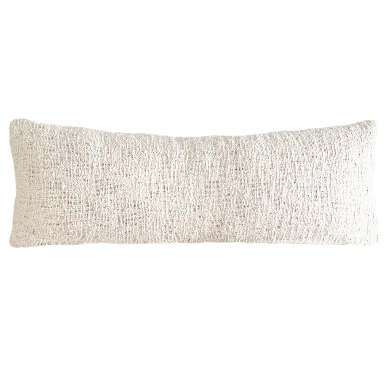 Anaya Home Cozy Cotton White Boucle Body Pillow With Down Alternative Insert ~ DREAMY BEDDING SALE~ Limited Quantity - Image 2