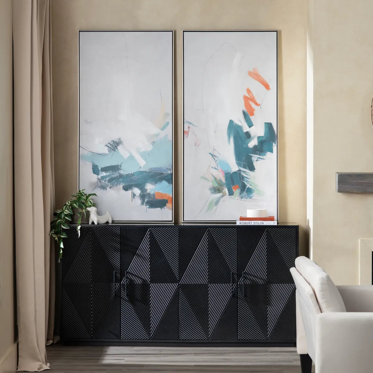 Crestview Collection Color Crush Wall Art ~ Set Of 3 - Image 1