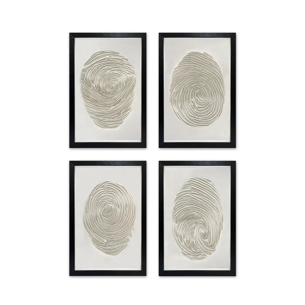 Crestview Collection Fingerprints Acrylic Wall Art ~ Set Of 4 - Image 1