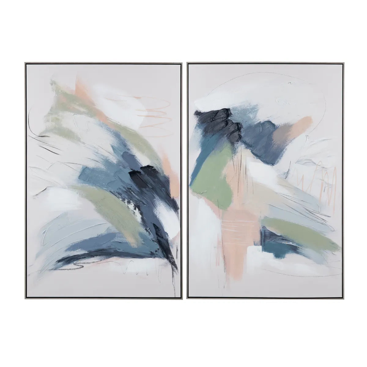 Crestview Collection Avalon Hand Finished Wall Art ~ Set Of 2 - Image 2