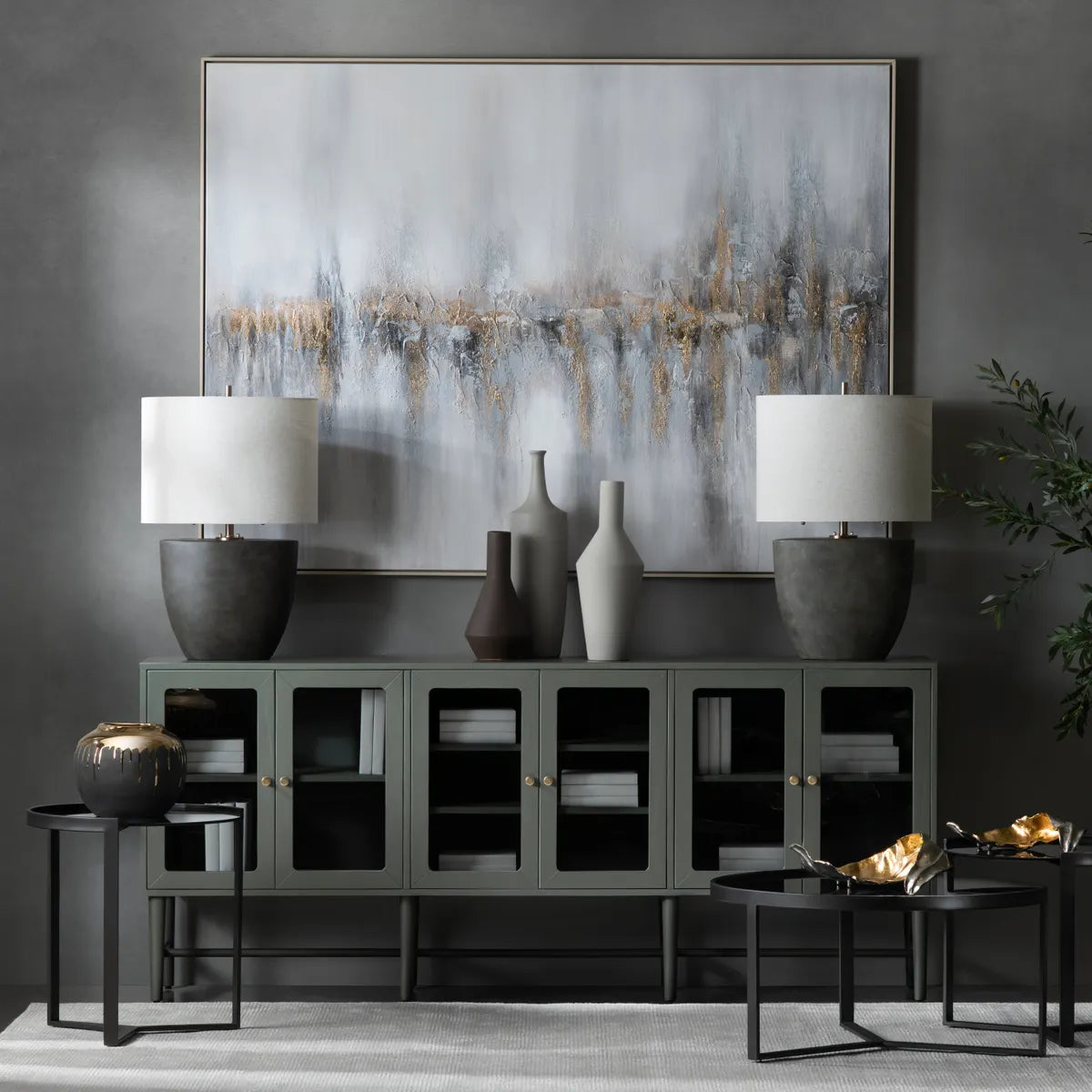 Crestview Collection Saratoga Hand Painted Wall Art - Image 1
