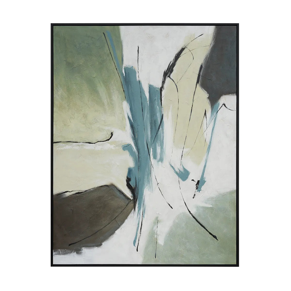 Crestview Collection Ames Hand Painted Canvas Wall Art - Image 2