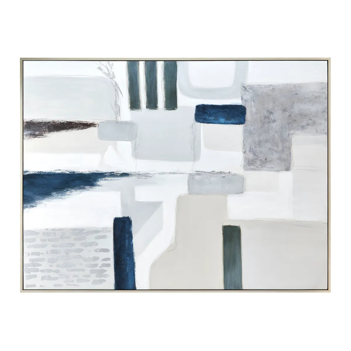 Crestview Collection Somers Hand Painted Canvas Wall Art - Image 1