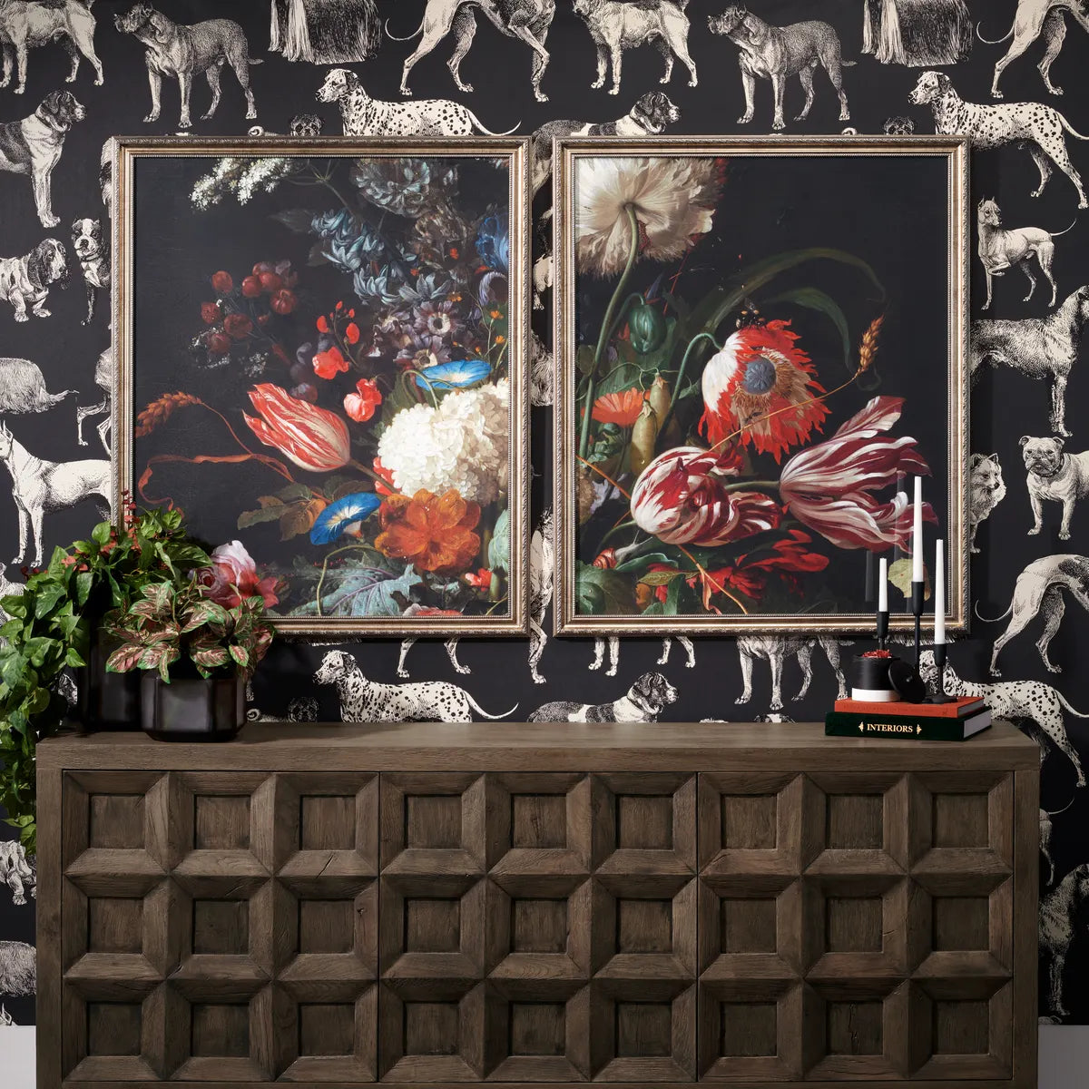 Crestview Collection Gardens Hand Painted Wall Art ~ Set Of 2 - Image 1