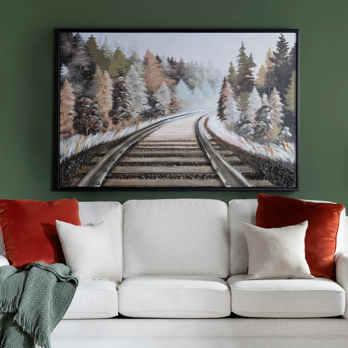 Crestview Collection Bismark Framed Canvas Wall Art - Image 1