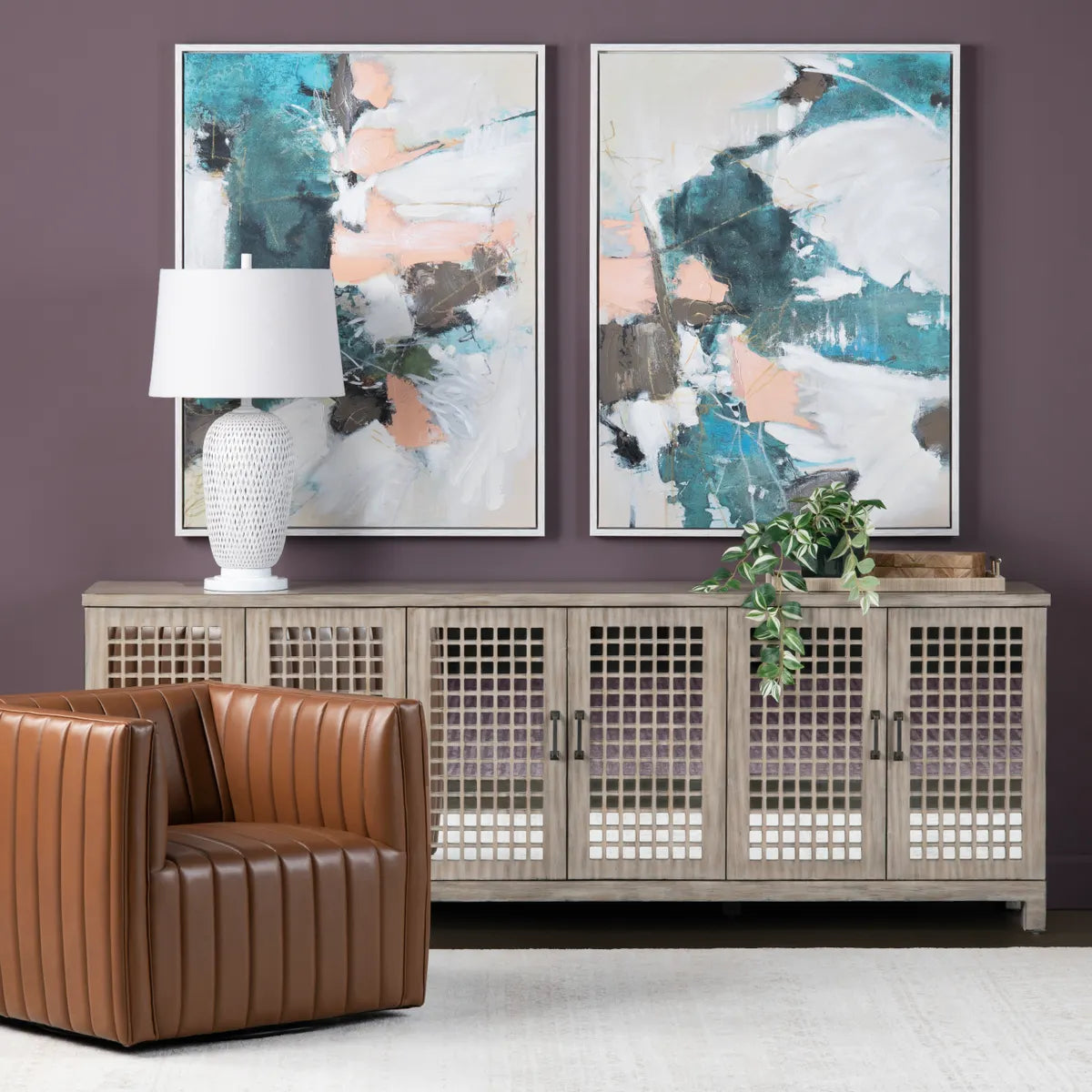 Crestview Collection Calhoun Wall Art ~ Set Of 2 - Image 1