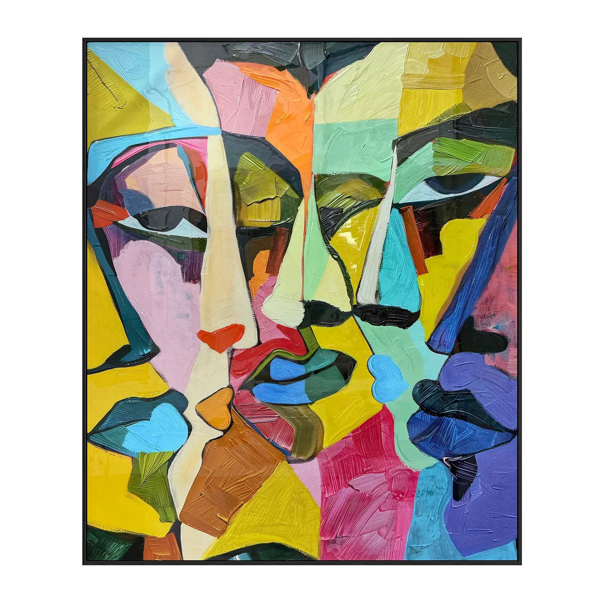 Crestview Collection Tatko Hand Painted Canvas Wall Art - Image 1