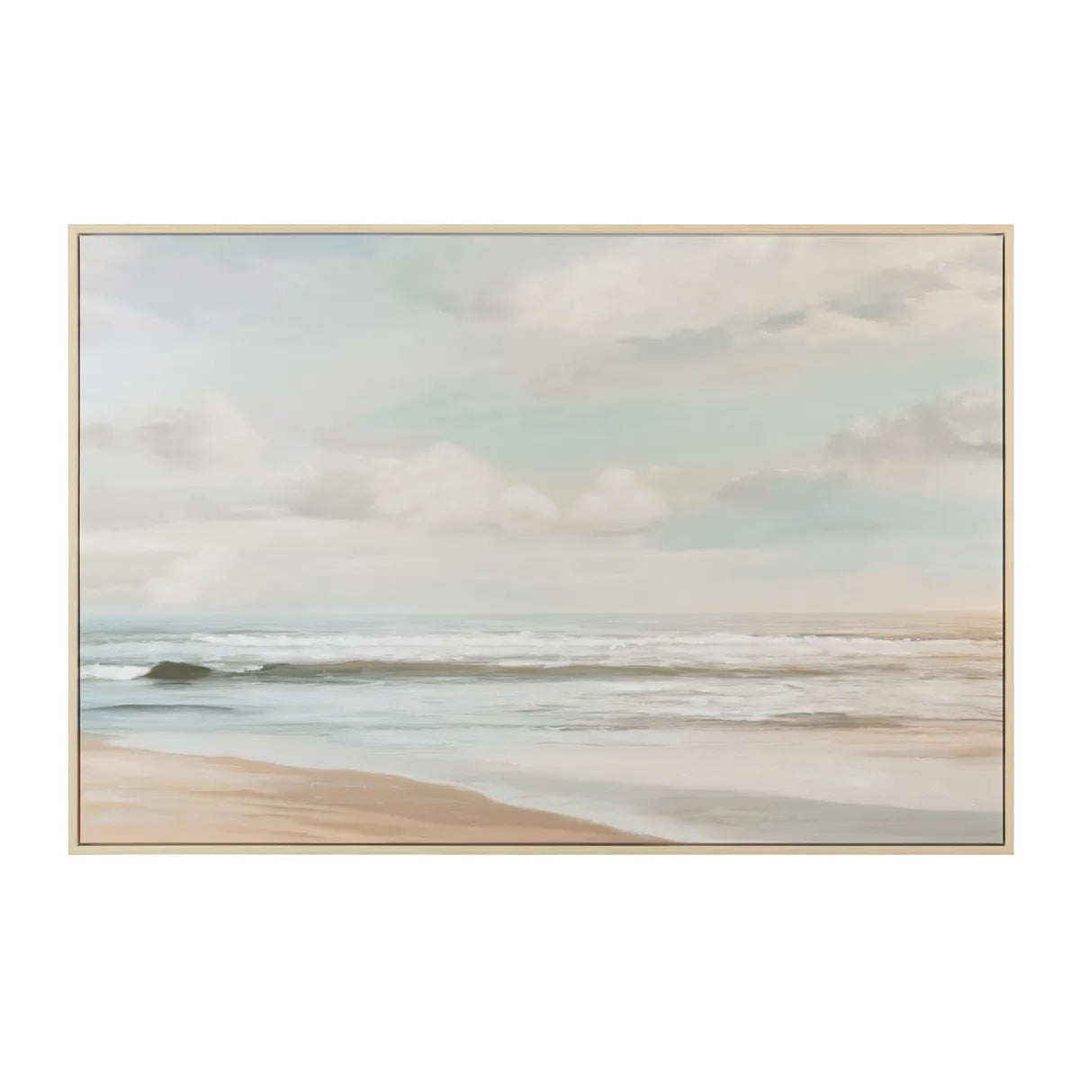 Crestview Collection Delray Hand Painted Canvas Wall Art - Image 1