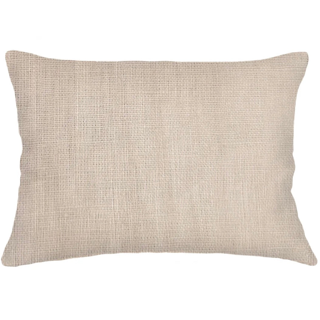 Anaya Home So Soft Linen Warm Beige Lumbar Pillow 14x20 With Down Insert ~DREAMY BEDDING SALE ~ Limited Quantity - Image 1