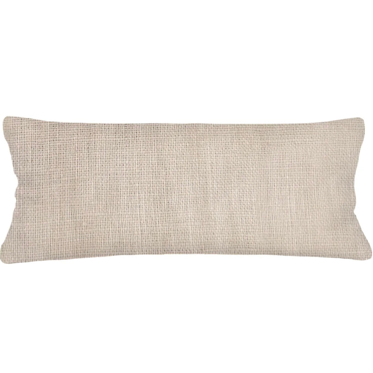 Anaya Home So Soft Linen Warm Beige Lumbar Pillow 14x40 With Down Insert ~ DREAMY BEDDING SALE ~ Limited Quantity - Image 1