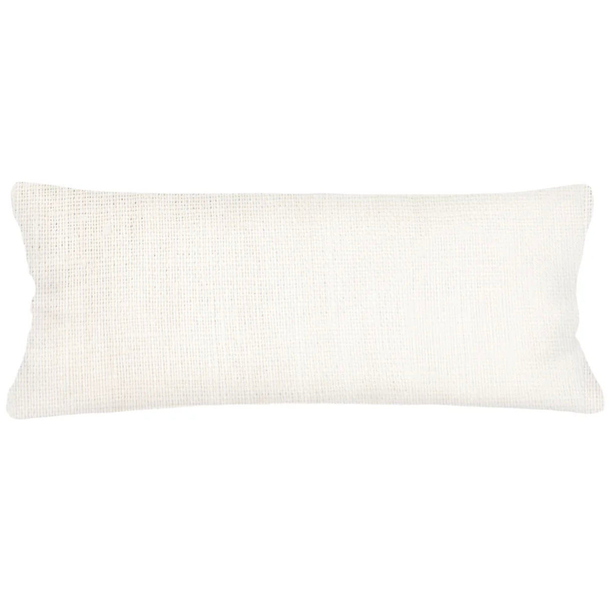 Anaya Home So Soft Linen Natural White Lumbar Pillow 14x40 With Down Insert ~ DREAMY BEDDING SALE ~ Limited Quantity - Image 1