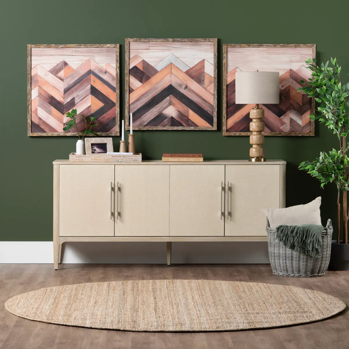 Crestview Collection Sierra Nevada Wall Art ~ Set Of 3 - Image 1