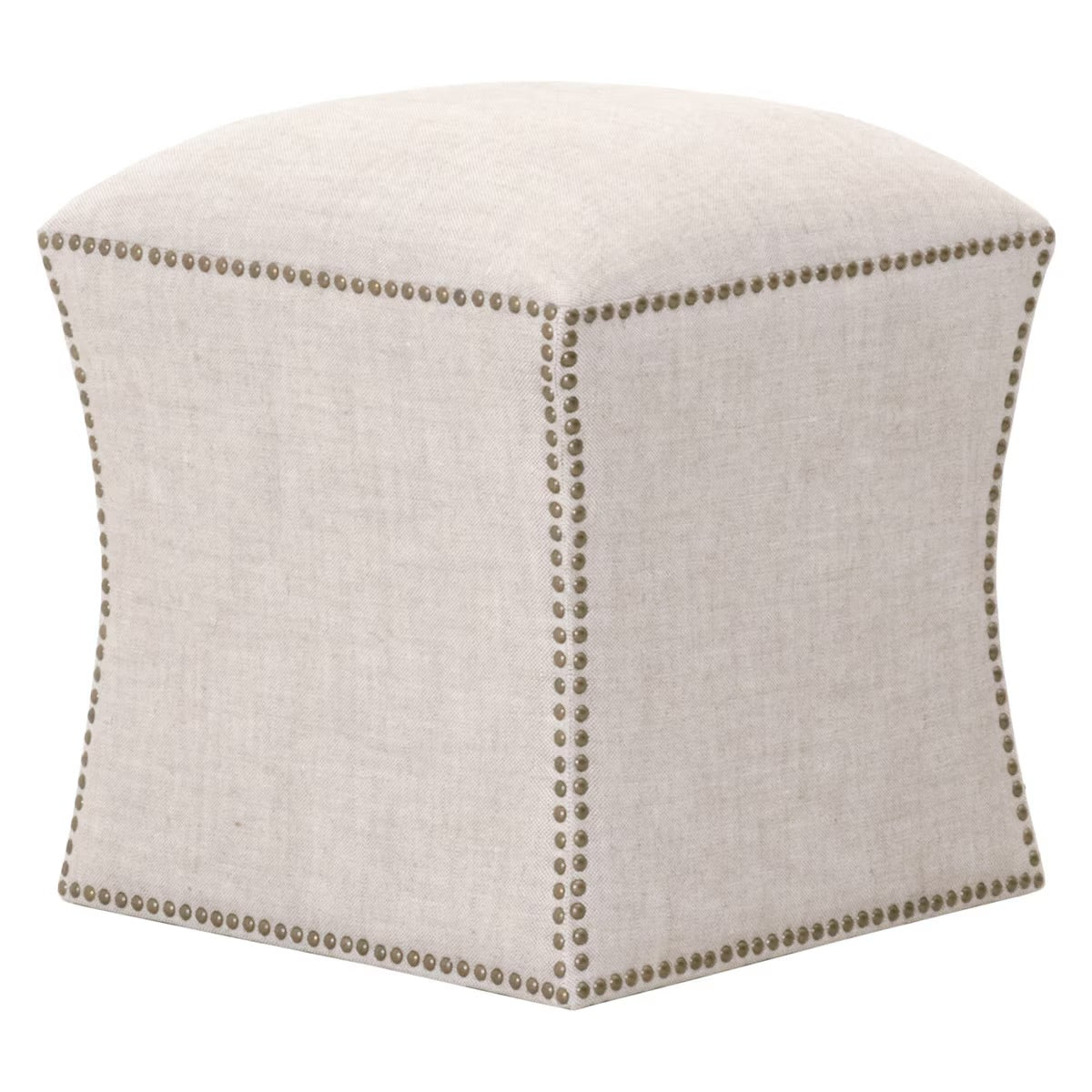 Essentials For Living York Ottoman ~ Performance Bisque French Linen