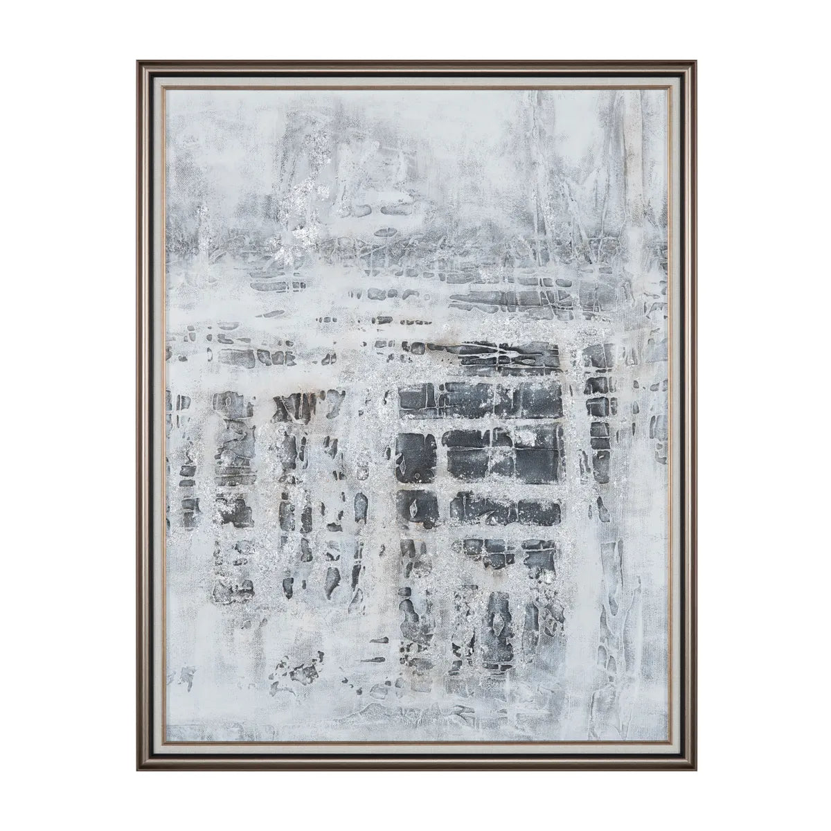 Crestview Collection Web Of Lines Framed Wall Art - Image 1