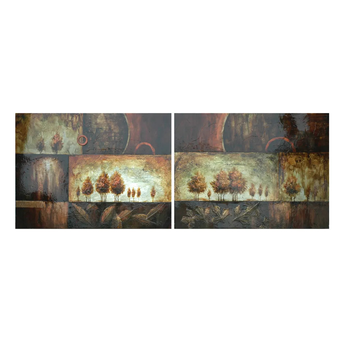 Crestview Collection Merging Landscapes Wall Art ~ Set Of 2 - Image 1