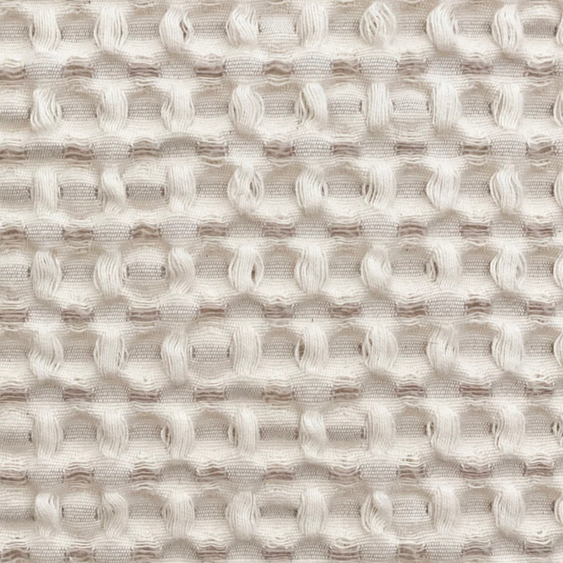 Anaya Home Cool Cotton Beige Waffle Weave Pillow 14x40 With Down Insert - Image 3