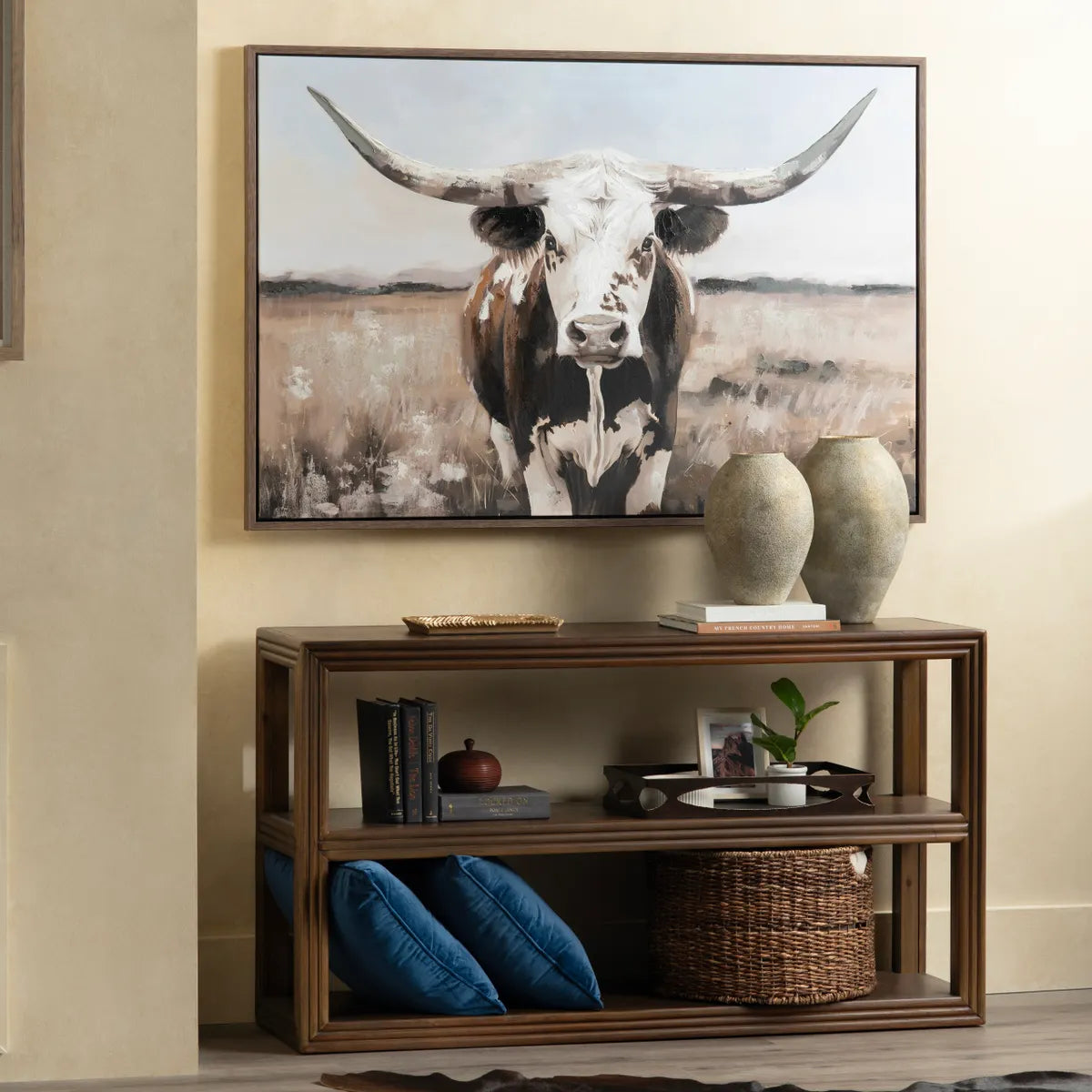 Crestview Collection Lone Star Hand Painted Wall Art - Image 1