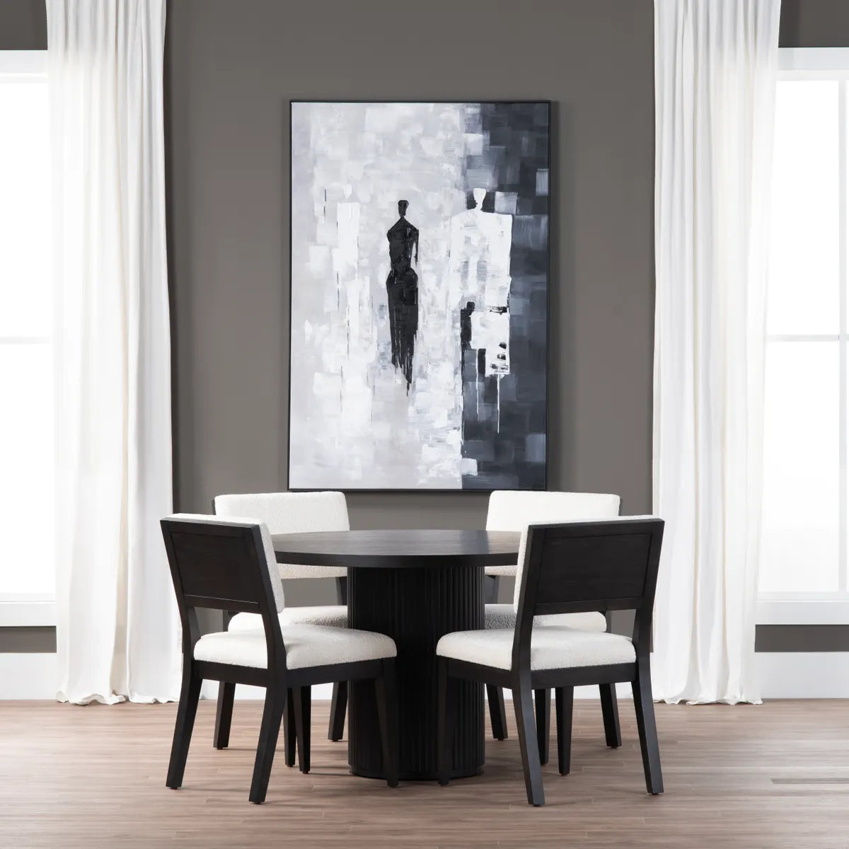 Crestview Collection In The Grey Zone Hand Painted Wall Art - Image 1