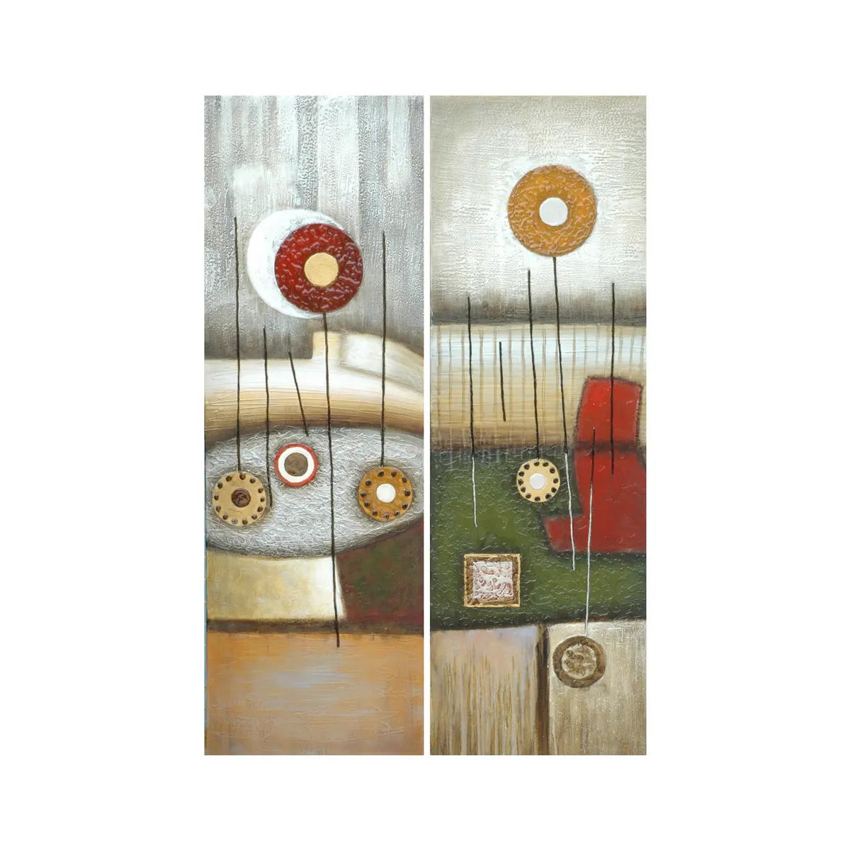 Crestview Collection Abstract Wall Art ~ Set Of 2