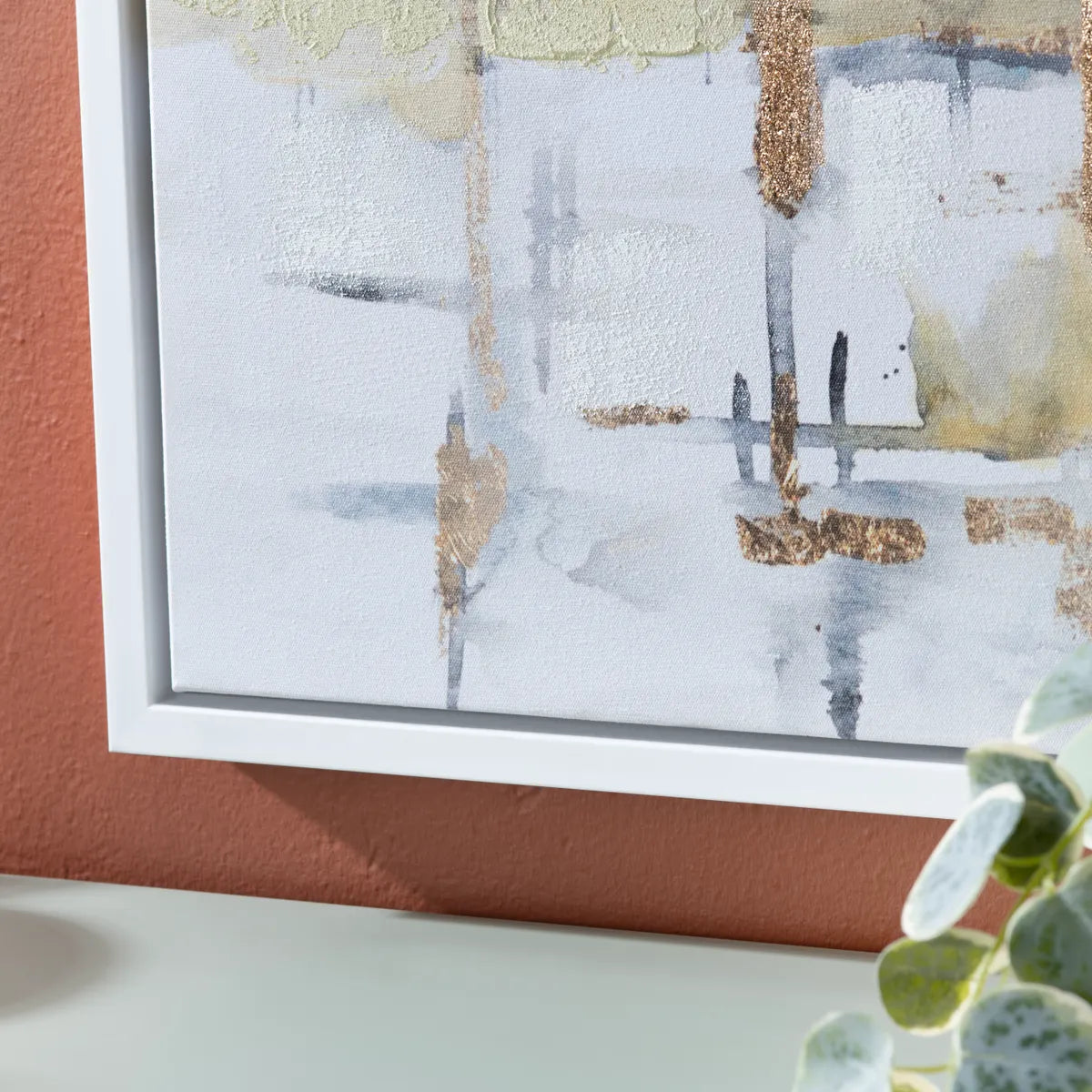 Crestview Collection Marlea Hand Finished Canvas Wall Art - Image 3