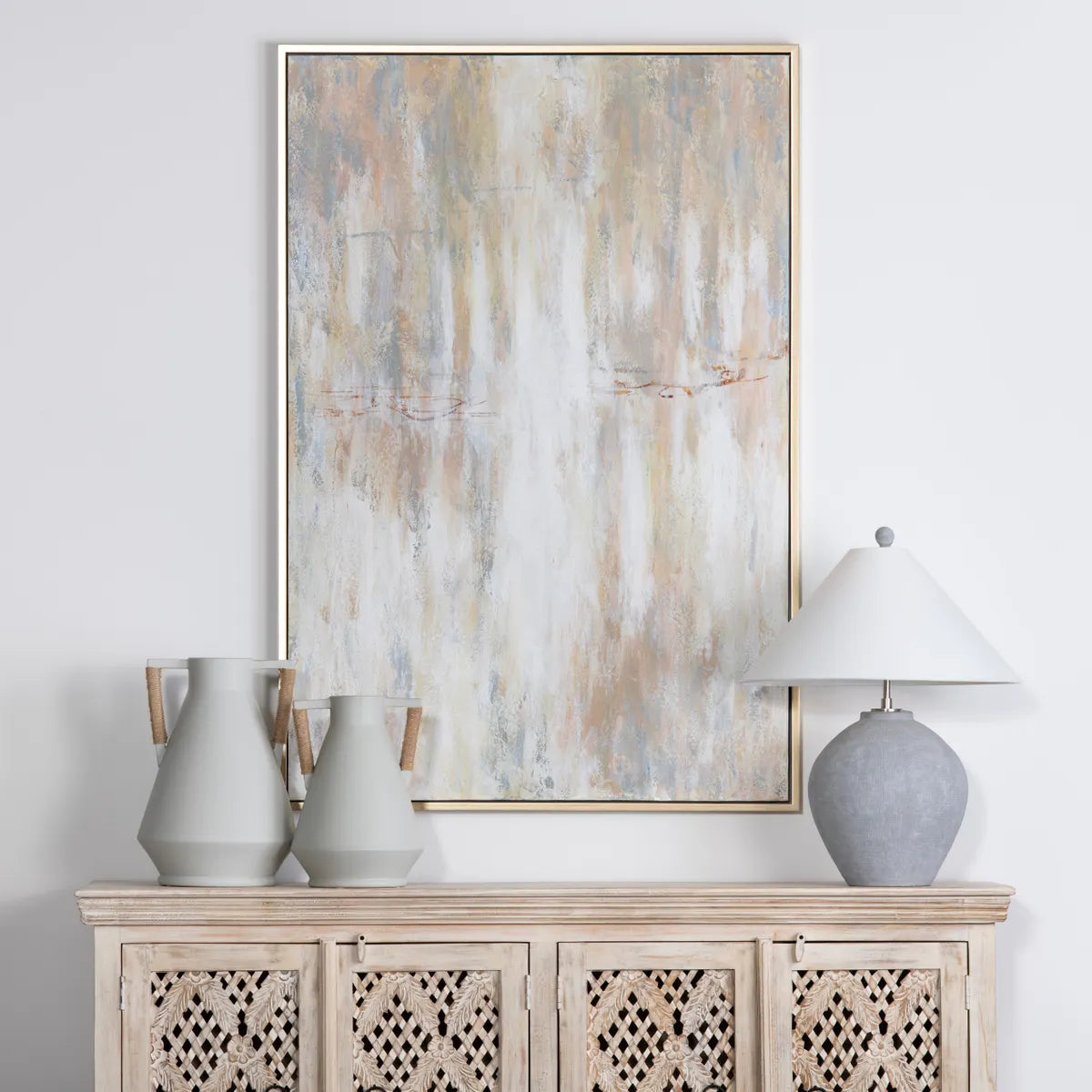 Crestview Collection Solace Hand Finished Canvas Wall Art - Image 1