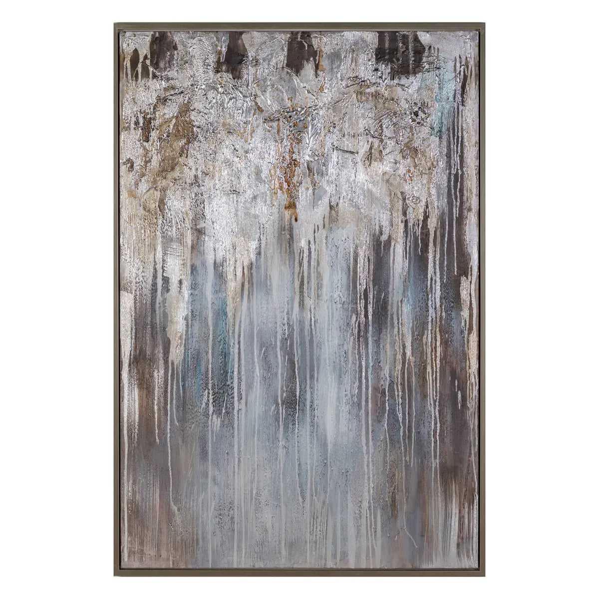 Crestview Collection Mercury Hand Finished Canvas Wall Art - Image 1