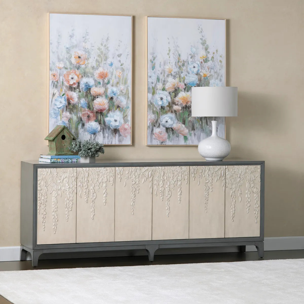 Crestview Collection Wildflowers Wall Art ~ Set Of 2 - Image 1