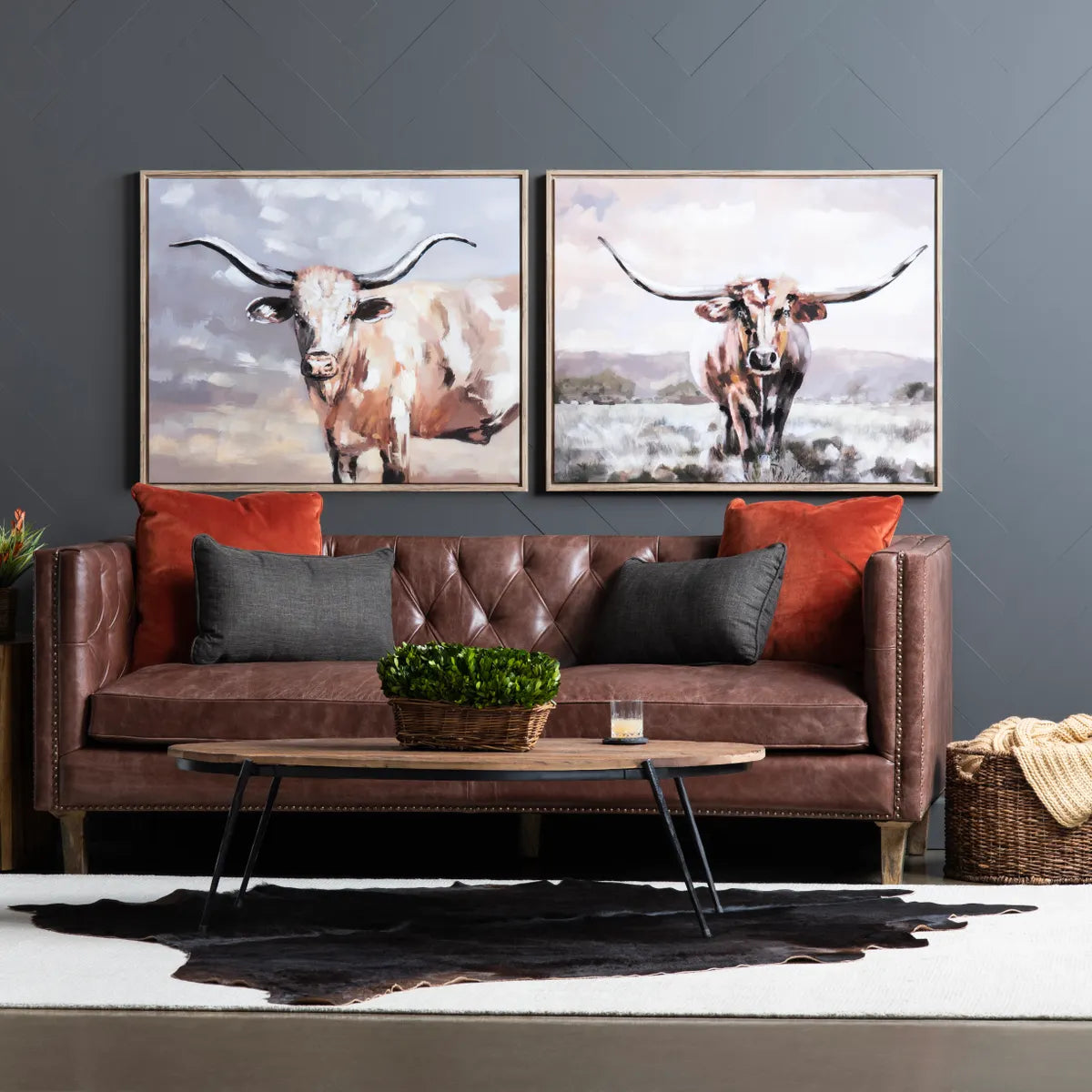 Crestview Collection Texas Longhorns Wall Art ~ Set Of 2 - Image 1