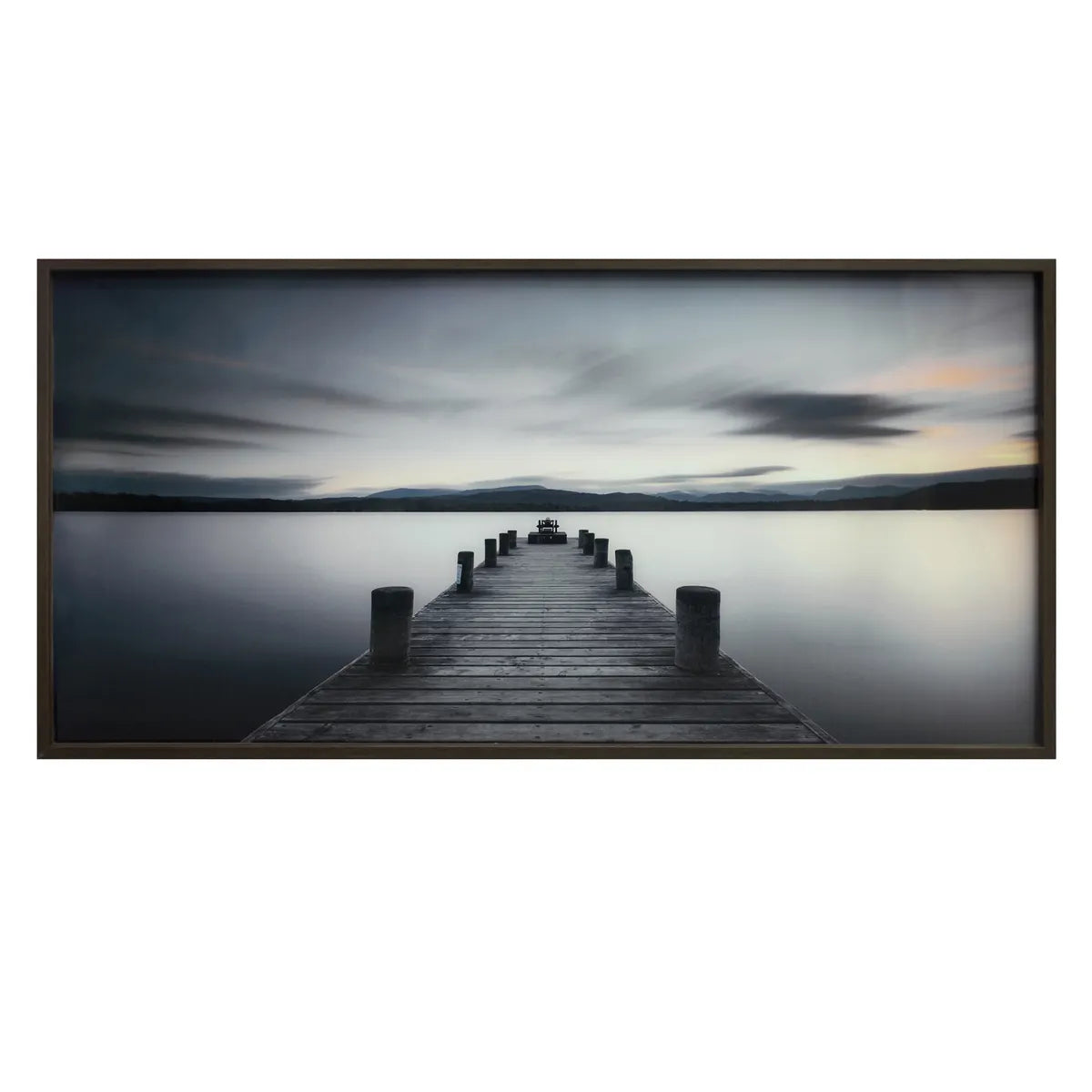Crestview Collection Pier Walk Hand Painted Canvas Wall Art - Image 1