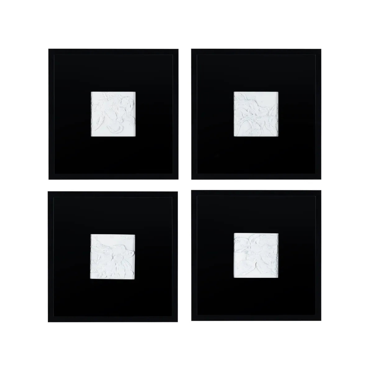 Crestview Collection Study In Black And White Canvas Wall Art ~ Set Of 4 - Image 2