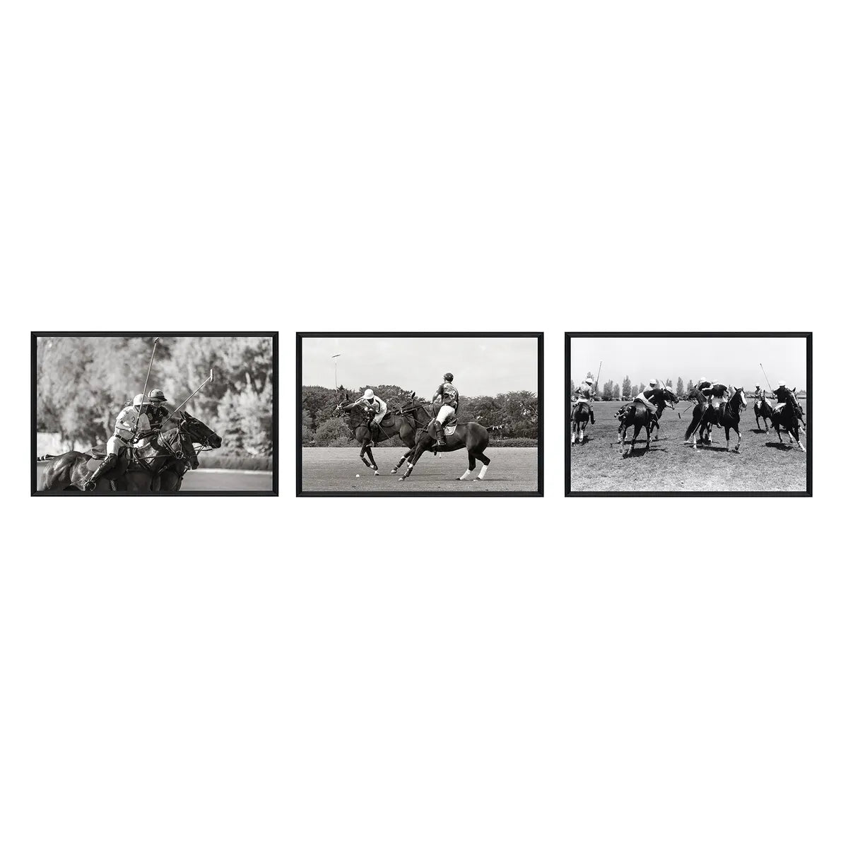 Crestview Collection The Art Of Polo 1 Wall Art ~ Set Of 3 - Image 1