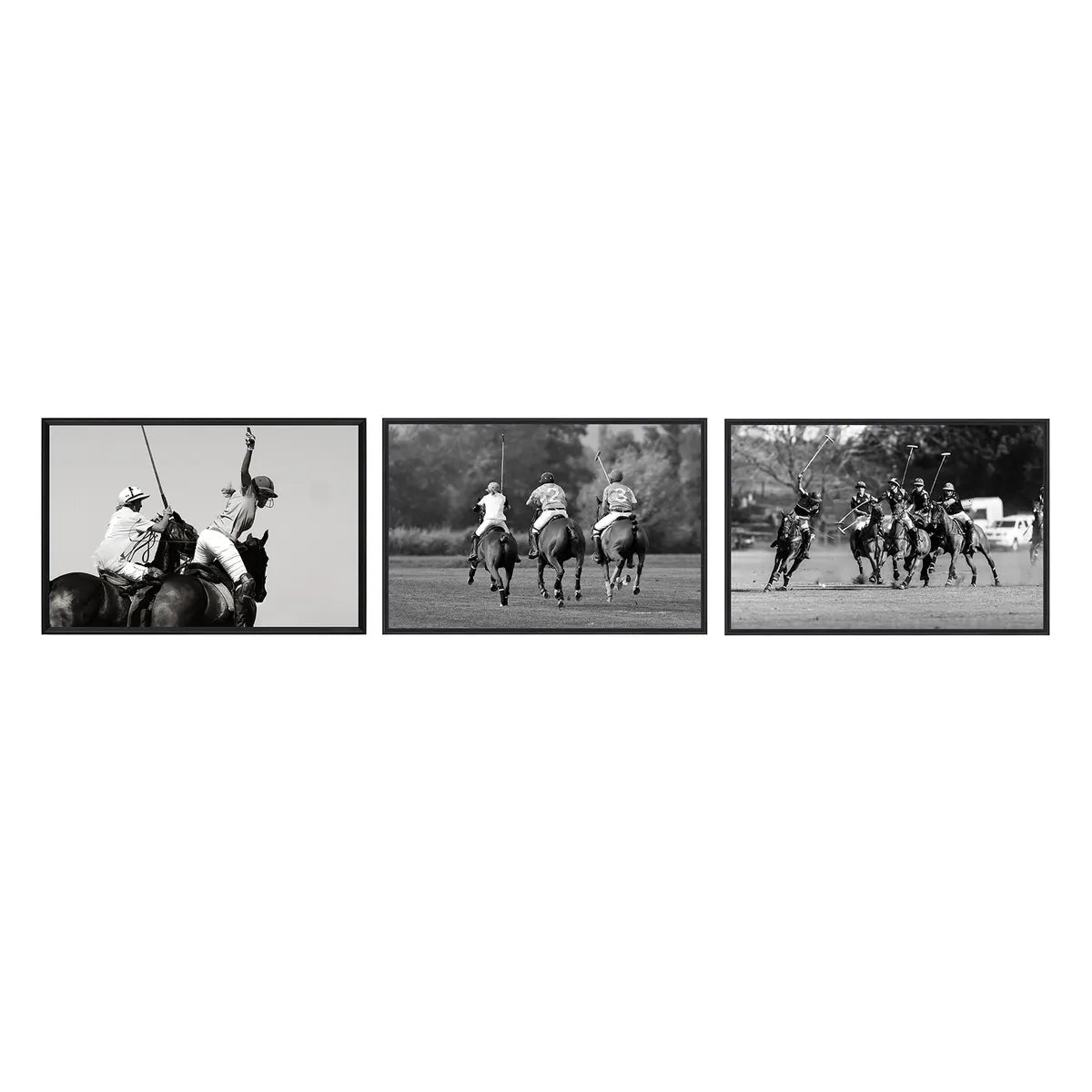 Crestview Collection The Art Of Polo 2 Wall Art ~ Set Of 3 - Image 1