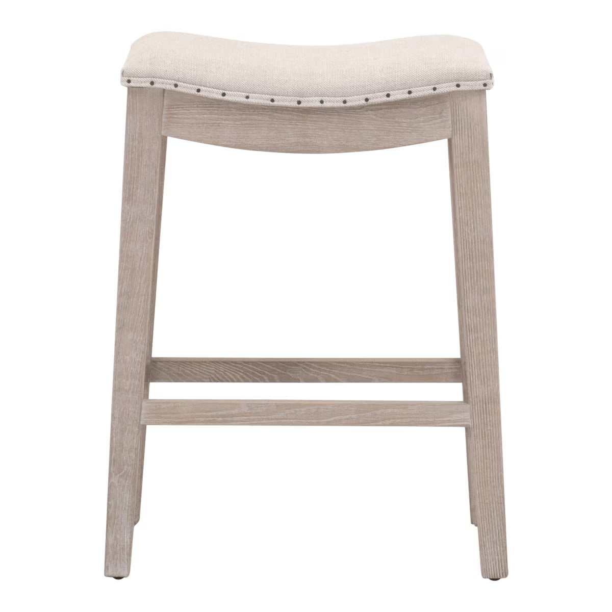 Essentials For Living Harper Counter Stool ~ Performance Bisque French Linen With Natural Gray Ash Frame - Image 1