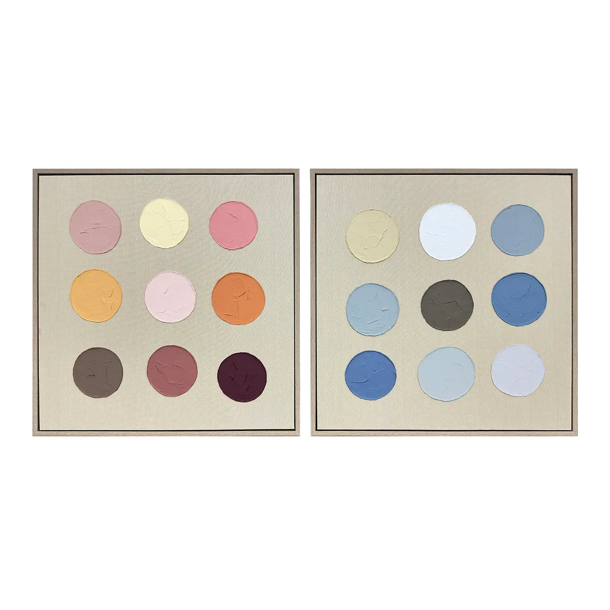 Crestview Collection Dottie Hand Painted Wall Art ~ Set Of 2 - Image 1