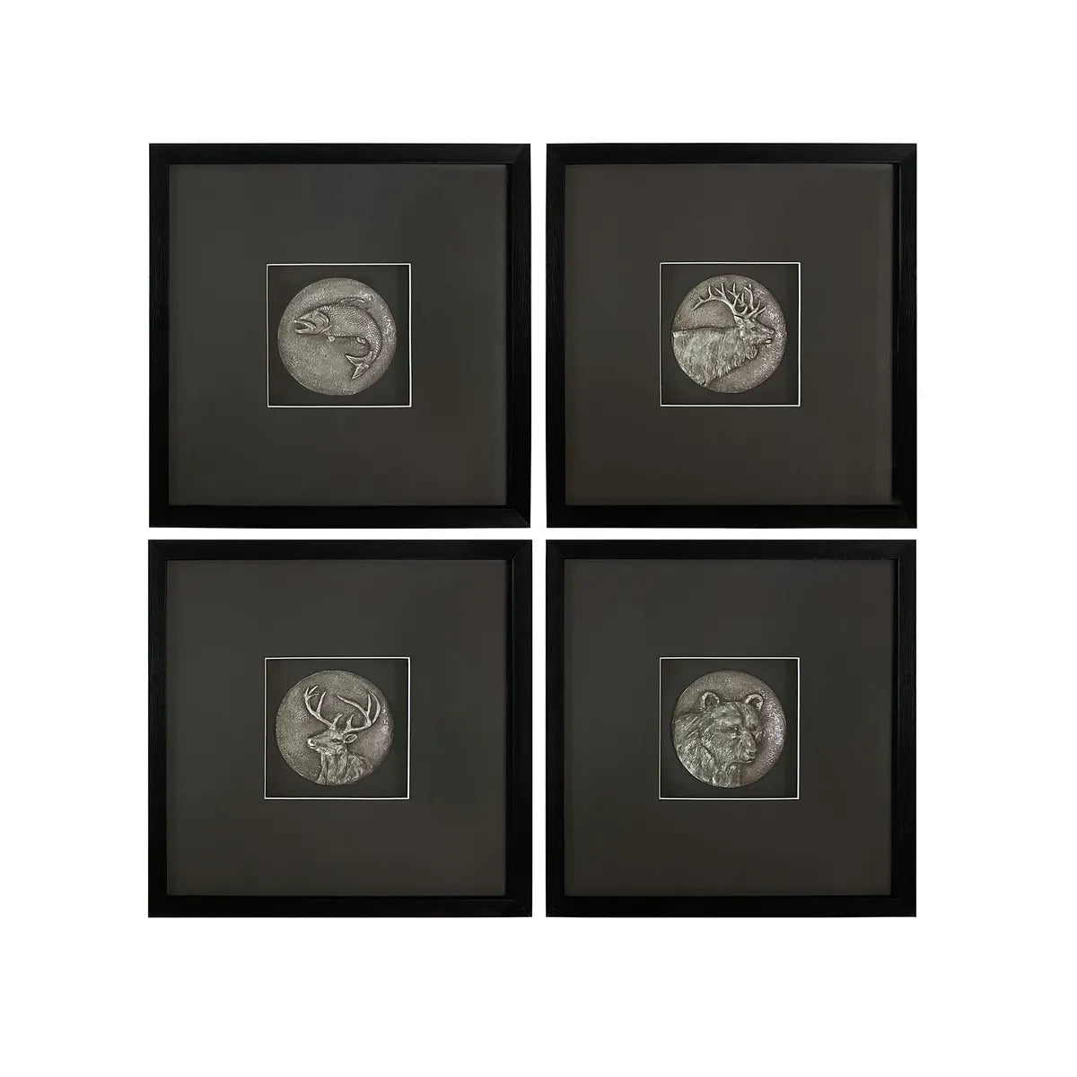 Crestview Collection Wild Wildlife Wall Art ~ Set Of 4 - Image 1