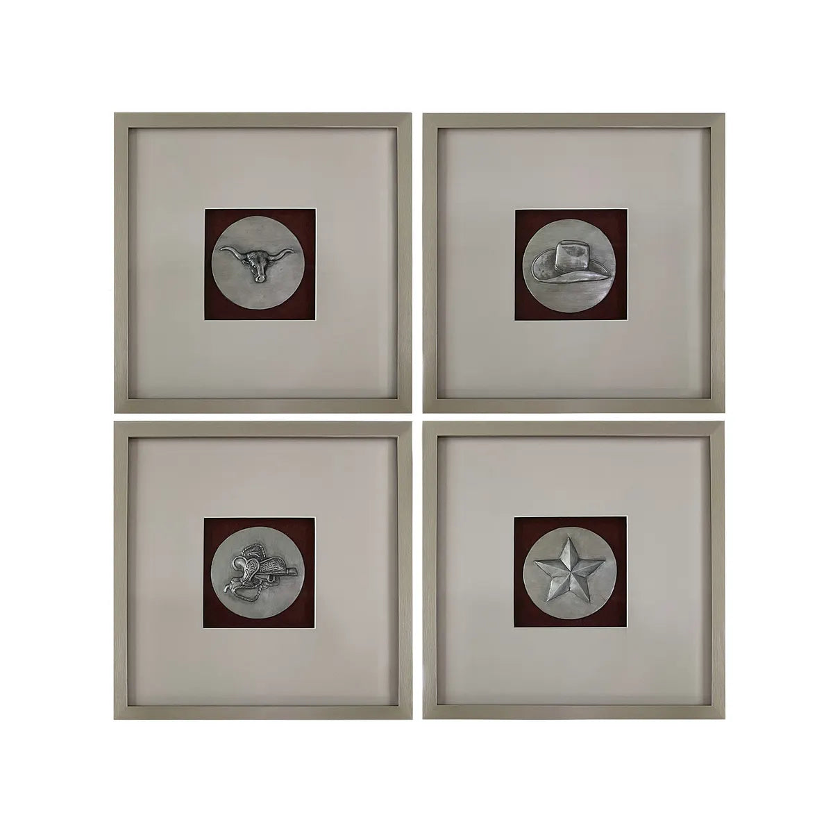 Crestview Collection Western Days Wall Art ~ Set Of 4 - Image 1