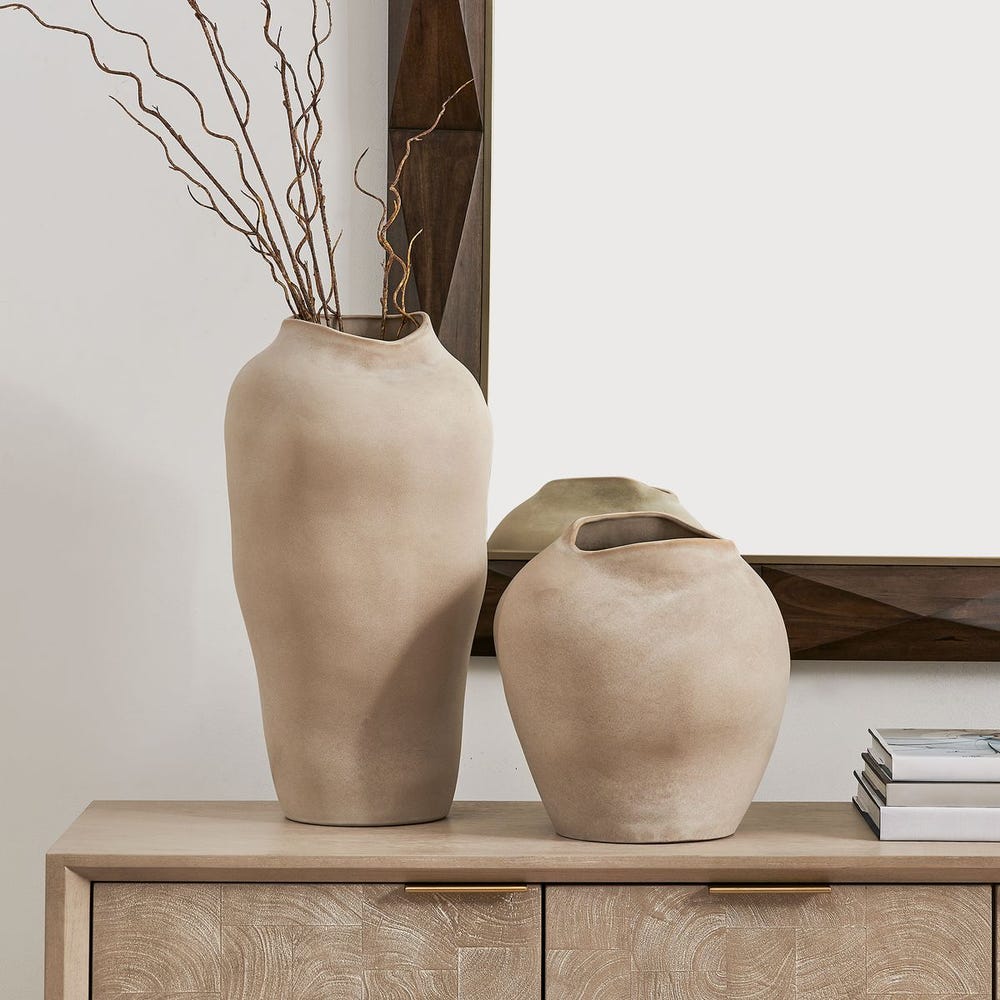 Uttermost Shadow Play Vases ~ Indoor And Outdoor Use ~ Set Of 2 - Image 1