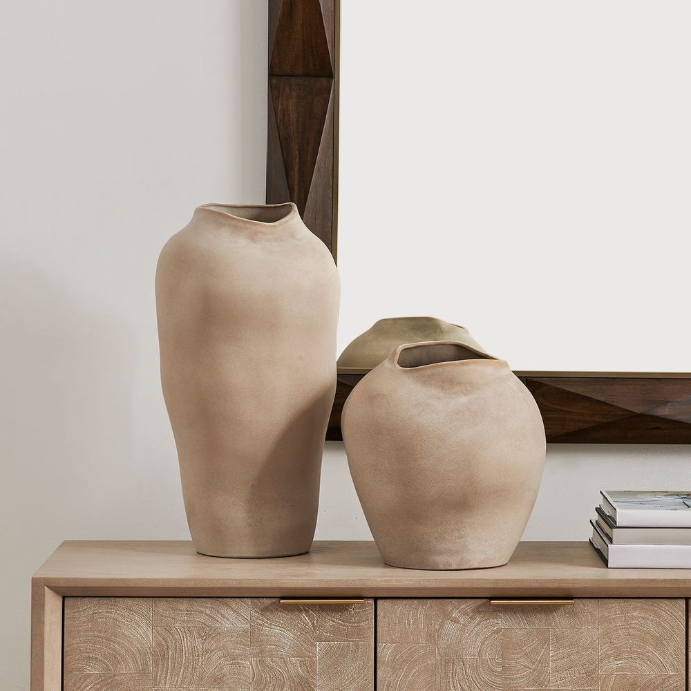 Uttermost Shadow Play Vases ~ Indoor And Outdoor Use ~ Set Of 2 - Image 2