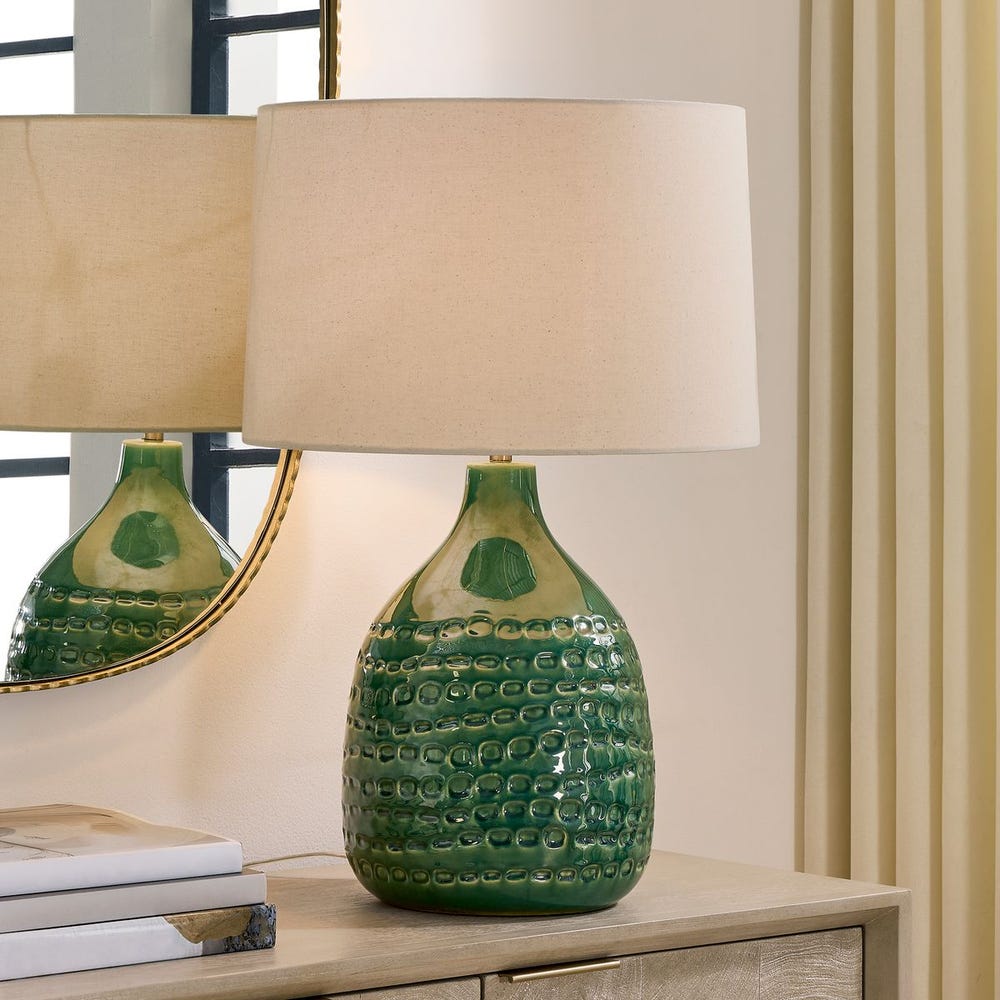 Uttermost Breya Green Glazed Table Lamp - Image 1