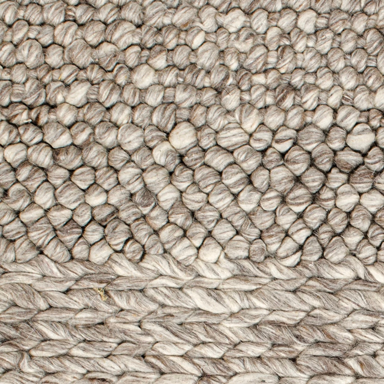Anaya Home Textured Taupe Handwoven Bench - Image 2