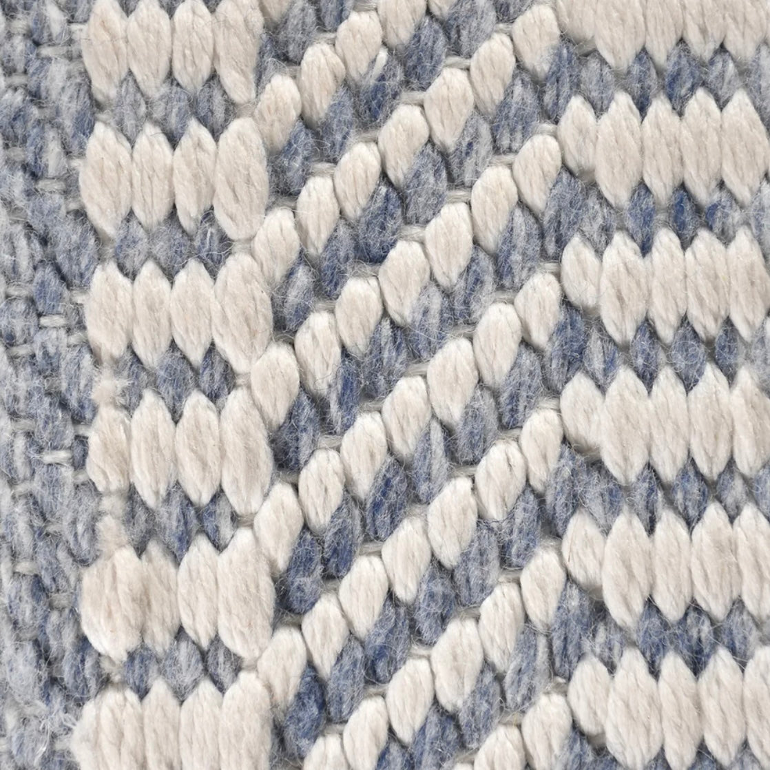 Anaya Home Seaside Stripe Oversized Handwoven Stool - Image 3