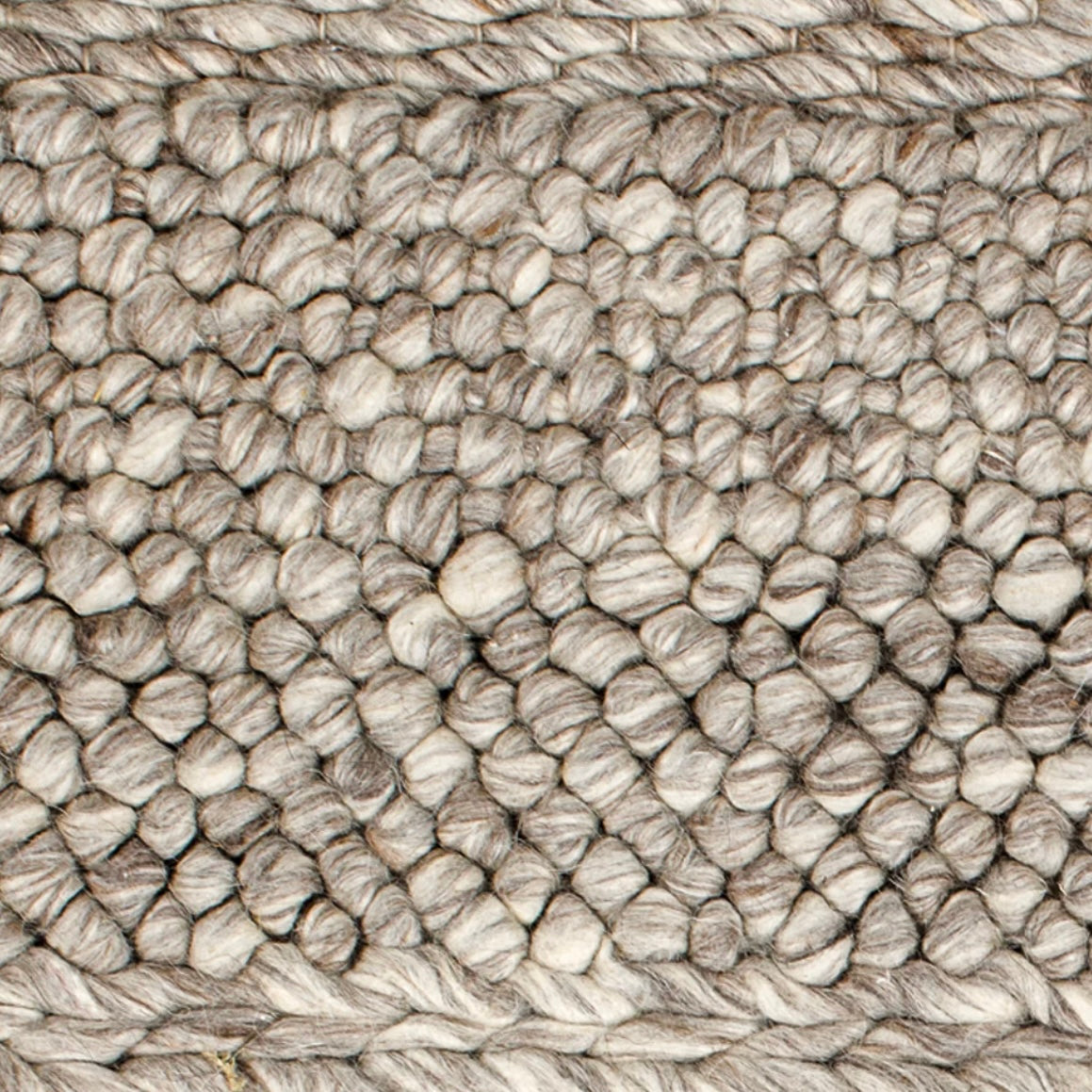 Anaya Home Textured Taupe Oversized Handwoven Stool - Image 3