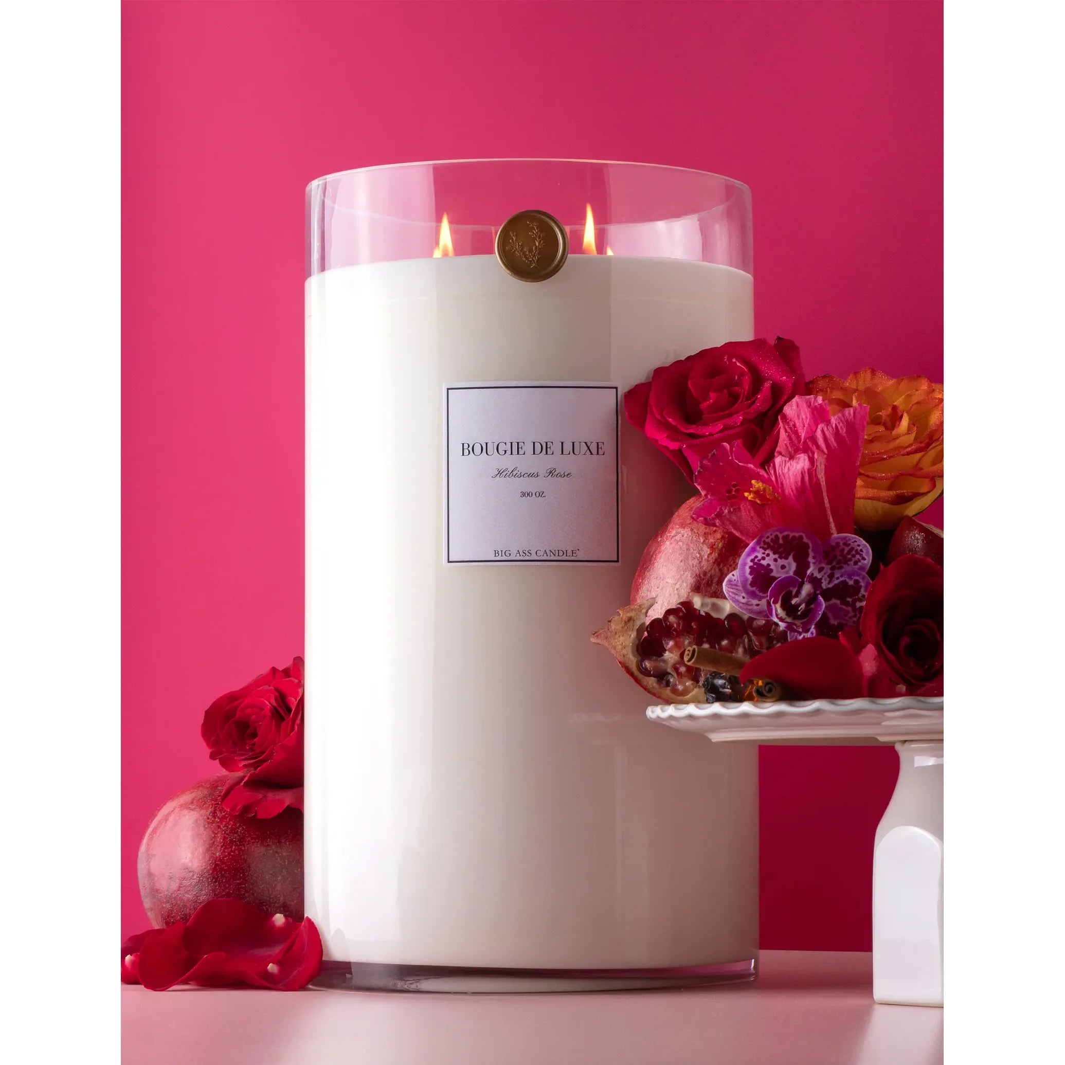 Big Ass Luxuries Hibiscus Rose Big Ass Candle ~ 300 oz. ~ IN-STORE PURCHASE ONLY - Image 2