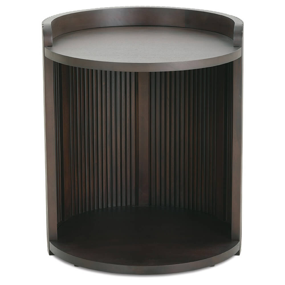 Rowe Furniture Kindred Alternate Round End Table ~ Godiva Finish - Image 3