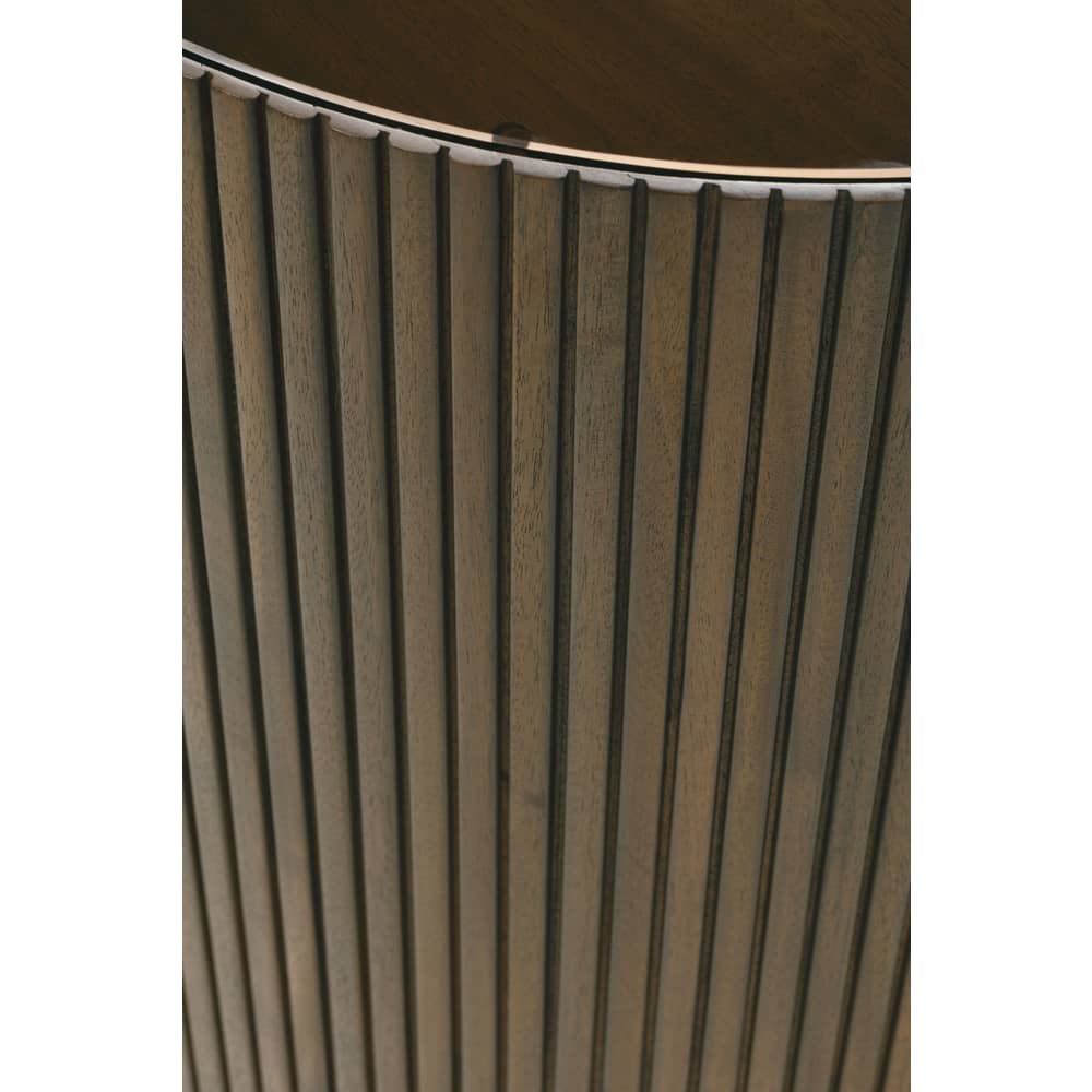 Rowe Furniture Kindred Round End Table ~ Godiva Finish - Image 3