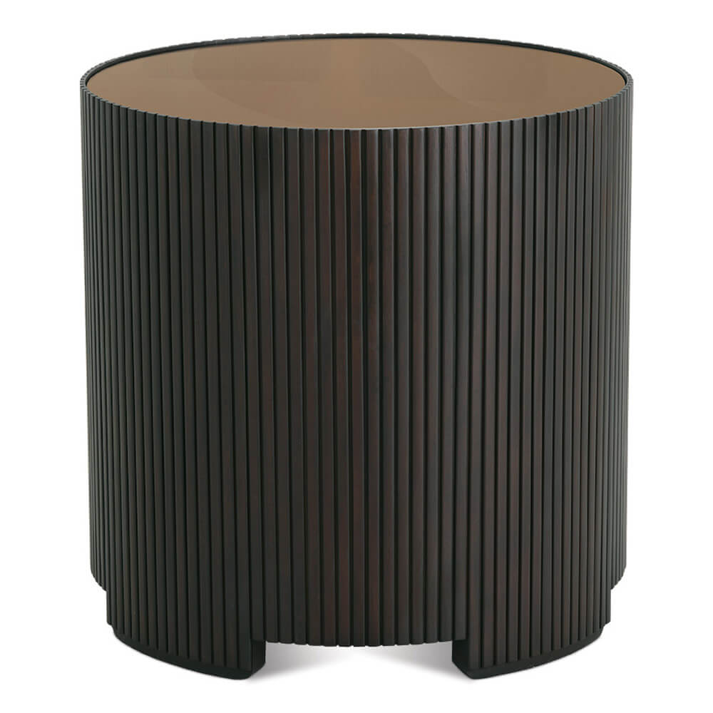 Rowe Furniture Kindred Round End Table ~ Godiva Finish