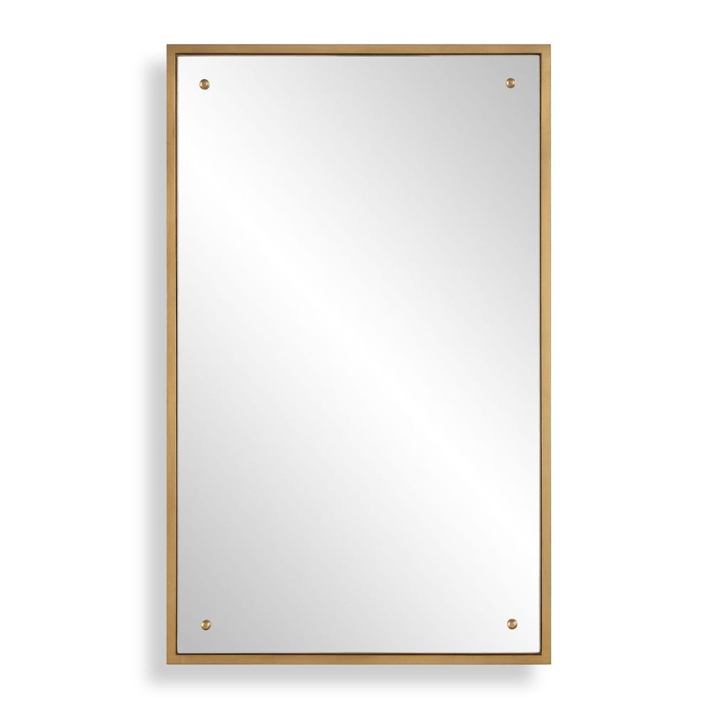 Casa Bella Living Rectangular Wood Mirror Finished In Gold Leaf