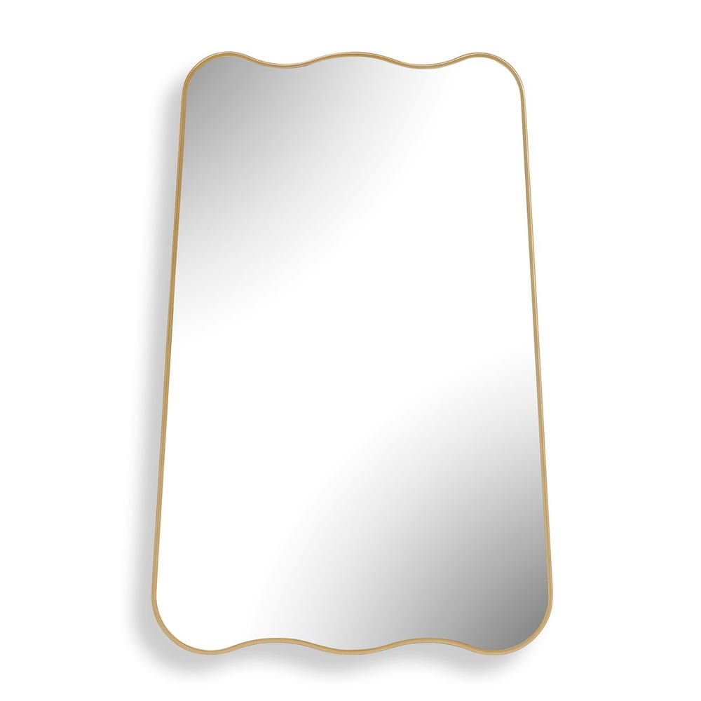 Casa Bella Living Warm Gold Sculpted Mirror - Image 3