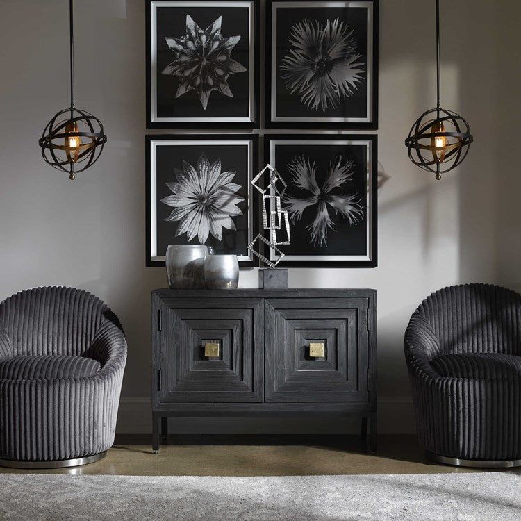 Uttermost Rondure Concentric Circles Oil Rubbed Bronze, French Gold With Antique Brass Finish Mini Pendant Light - Image 1