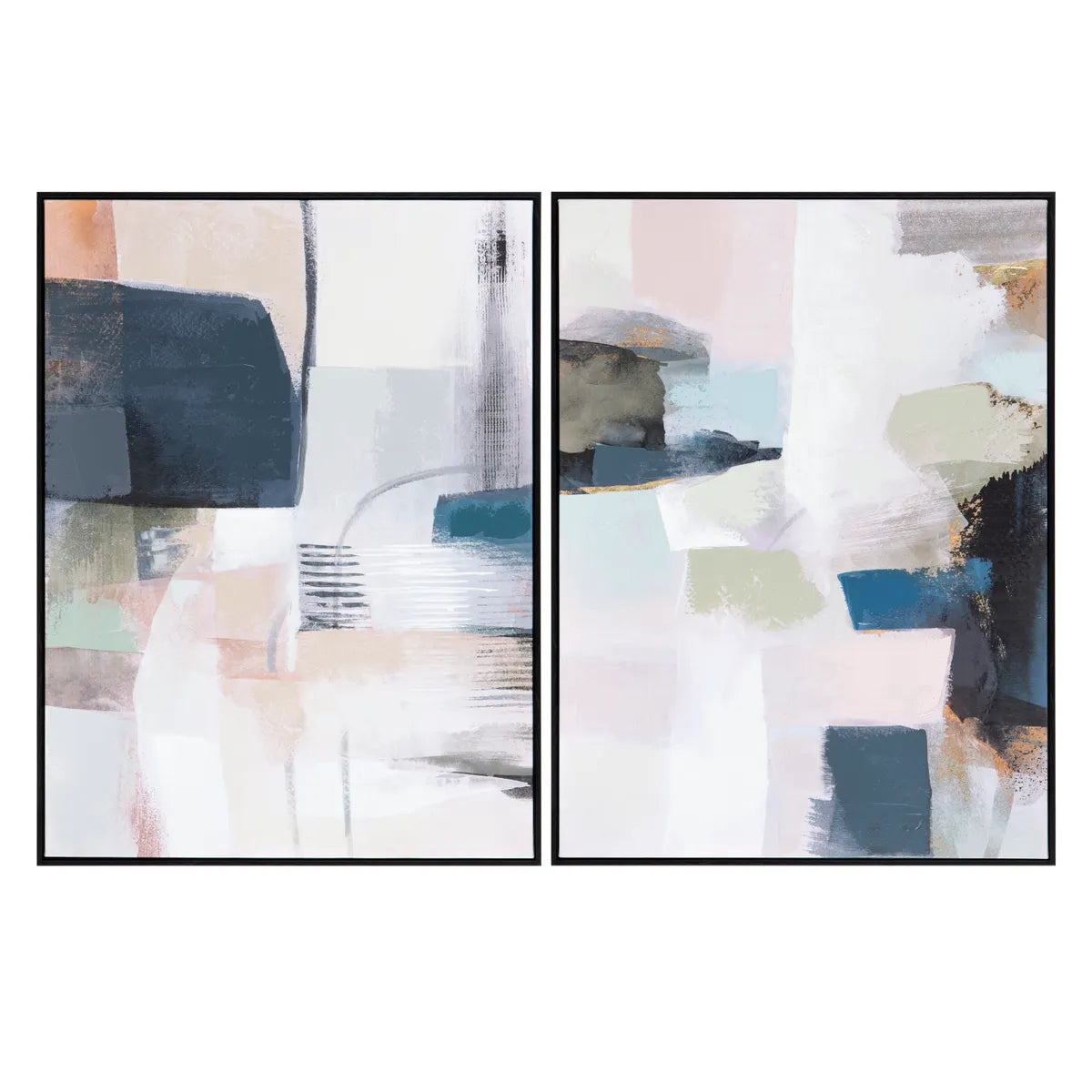 Crestview Collection Broughton Canvas Wall Art ~ Set Of 2 - Image 2